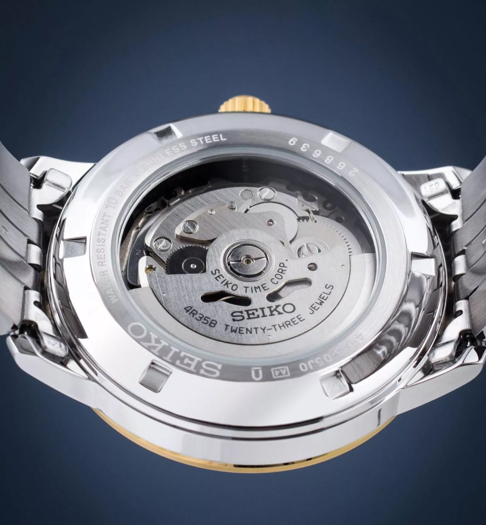 Seiko Seiko 5 Regular SRPH92K1, 5 regular япония мужские часы на браслете сталь c pvd покрытием боковой вид